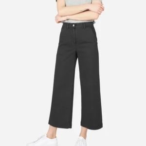 Black Everlane Wide Leg Crop Pants Size 2